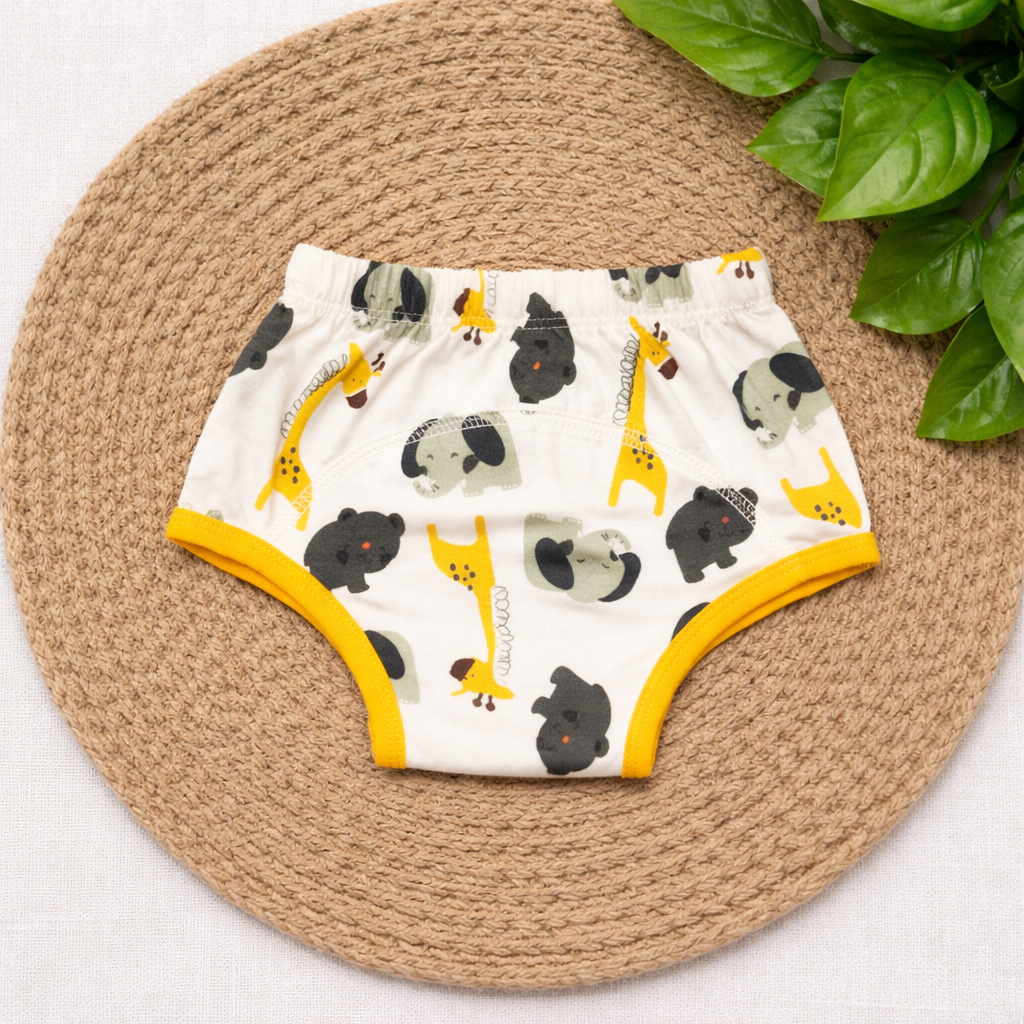 Padded Underwear for Growing Babies | Toddlers Pull-Up for Potty Training & Diaper-Free Time-Knit